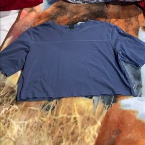 Brand new navy blue crop top